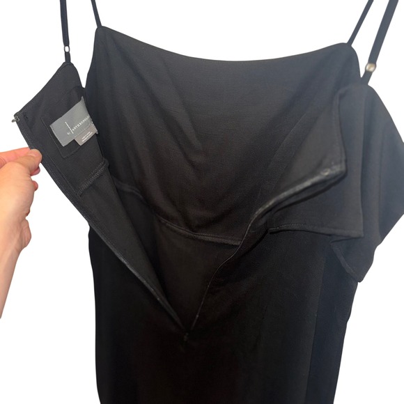 Anthropologie NWT Black Layered Top Midi Dress, Size 6 - Picture 8 of 16